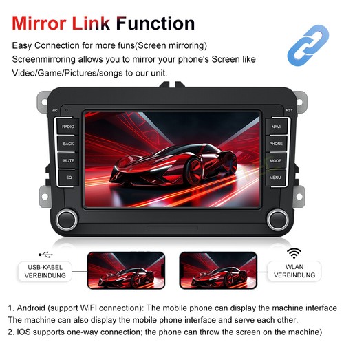 CarPlay DAB+ Android 13 Car Stereo For VW Passat CC Golf 5 Caddy Touran Polo EOS - Picture 6 of 19