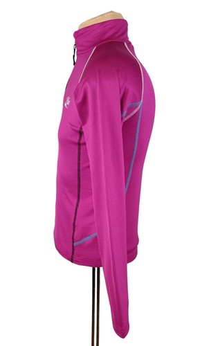 KJUS Girls Pink 1/4 Zip Long Sleeve Fleece Midlayer Shirt Size 152 (11-12 Years) - Picture 3 of 12