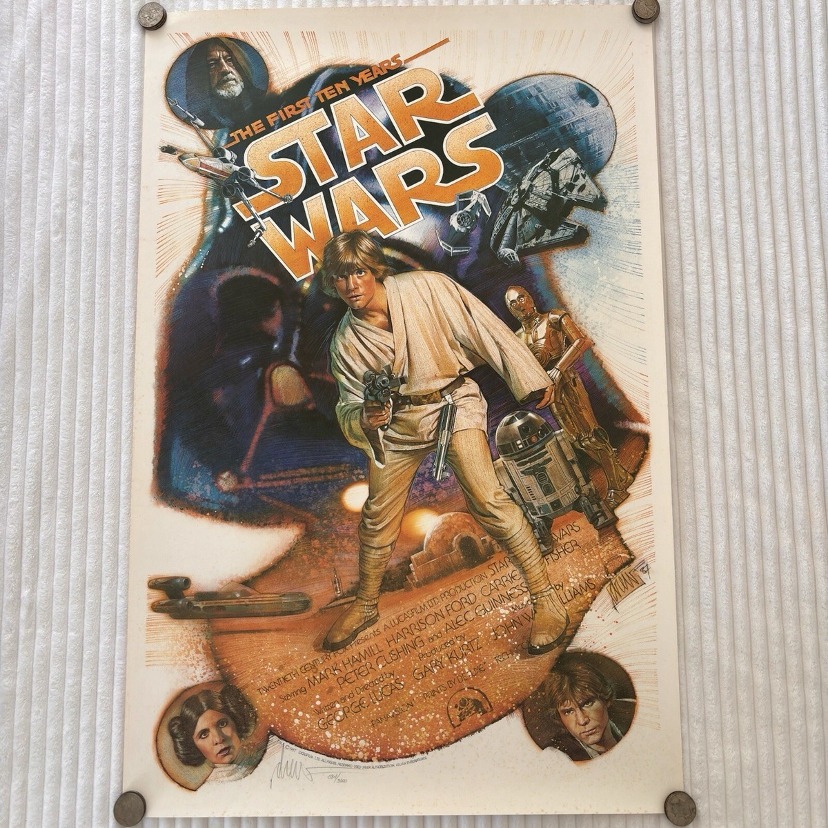 STAR WARS THE FIRST 10 YEARS, 584/3000 Hand Signed and