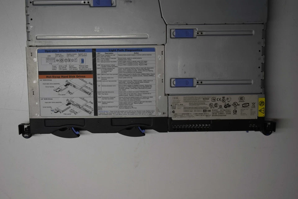 IBM  x336 3.6/2mb, 1gb ram, 2x power, no hdd/raid/rails Grade B 8837-45U - Image 3 of 4