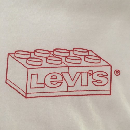 Edición Limitada LEGO X Levi's Mangas Largas Relajadas 2XL Camiseta Cabeza de Ladrillo - NUEVA - Imagen 6 de 9
