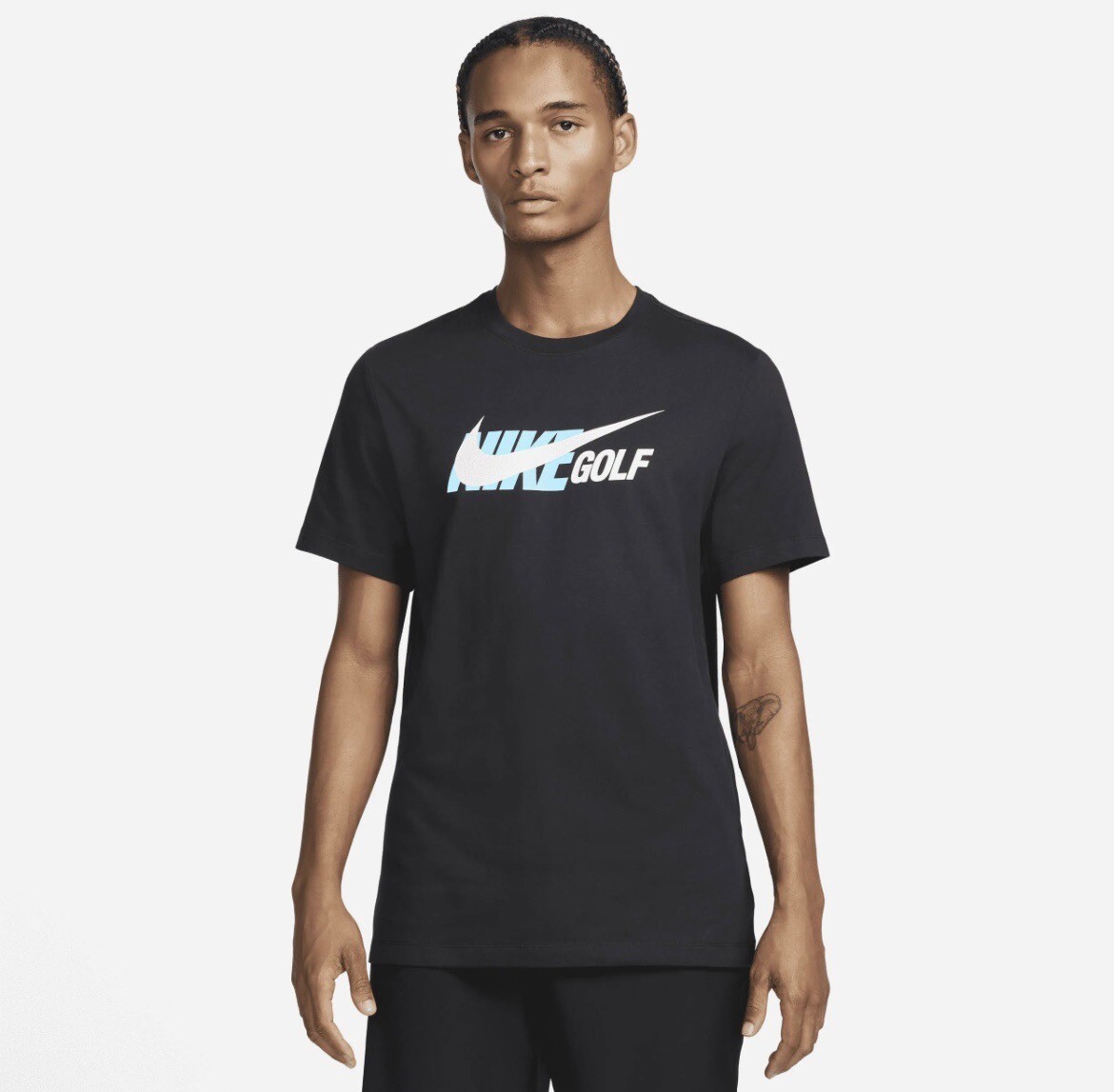 black nike golf t shirt