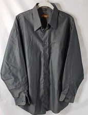 J. Ferrar Men's Dress Shirt 17 34/35 Dark Gray Pre-Owned