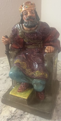 Royal Doulton Figure THE OLD KING England HN2134 Porcelain Hand Painted VTG Lion - Picture 16 of 16