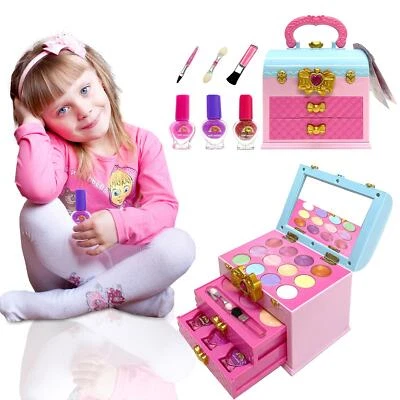 XWIN Pretend Makeup Kit kids Cosmetic Beauty Toy Creative Indoor Fun Birthday Gift