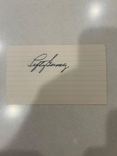 Lefty Gomez auto autograph signed index card