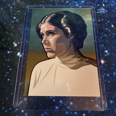 Star Wars Galaxy Series 5 Foil Art Gold /770 Leia #12 Topps 2010 12 Of 15