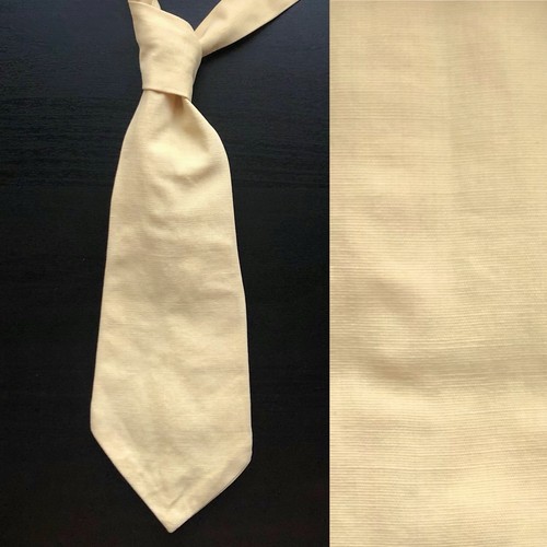 Edwardian Cream Cotton Tie 1900s 1910s 1920s EUC VTG Jazz Gatsby Butterscotch