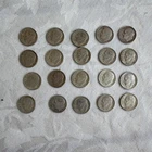 1964 Roosevelt Silver Dimes Lot of 20 Circulated US Coins 90% Silver