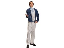 Mens Deluxe Little Mermaid Prince Eric Costume Halloween Royalty Kingdom Ruler