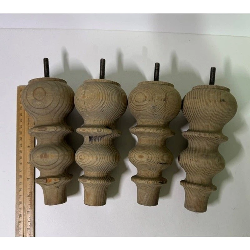 4 wooden legs for a couch, love seat, table, etc. approx 7.25"
Opens in a new window or tab