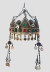 Vintage Moroccan Ethnic Wedding Jewelry Amazigh Enamelled Queen Headdress Crown