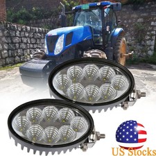 2pcs Oval Flood LED Work Lamp For New Holland T, T6, T7, T6000 and T7000 Series