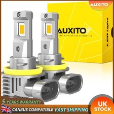AUXITO Pair 240W 50000LM H11 LED Headlight Bulbs Kit High Low Beam 6500K Yellow