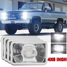 4x For Ford Mustang 1979-1986 DOT 4x6" Square LED Headlights housing Hi/Low☀️