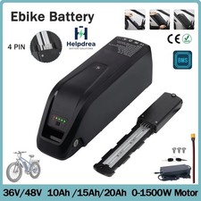 36V 48V 10Ah 15Ah 20Ah Lithium Ebike Battery For 0-1920W Electric Bike 4Pin BMS