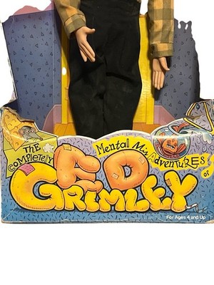 1989 Ed Grimley Talking Doll Martin Short SNL 18” Broken Box Voice