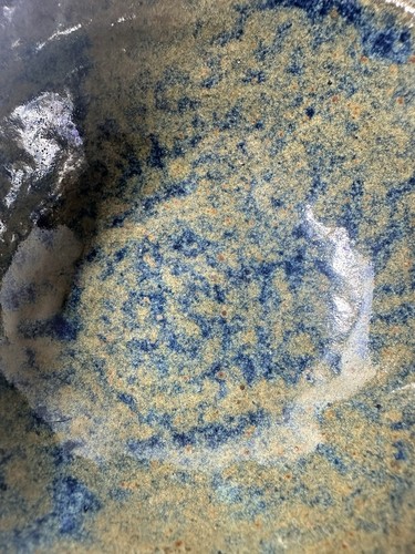 ciotola/piatto portagioie in ceramica fatto a mano 5” x 2” - Smalto Blu Non Firmato - Foto 3 di 9
