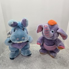 Vintage Wuzzles Eleroo Hoppopotamus Stuffed Animal Plush - 1984 Hasbro Disney
