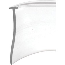 Shower Door Bottom Sweep 36 Inch x 1 Inch Strip Clear Vinyl 5/32 Tee Insert Seal