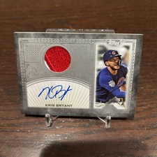 Topps Reverence Autograph Patch Kris Bryant /5 TRAP-KB 2020