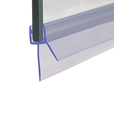 Cozylkx Frameless Shower Door Bottom Seal with Drip Rail 3/8'' Thick Glass 27.5''