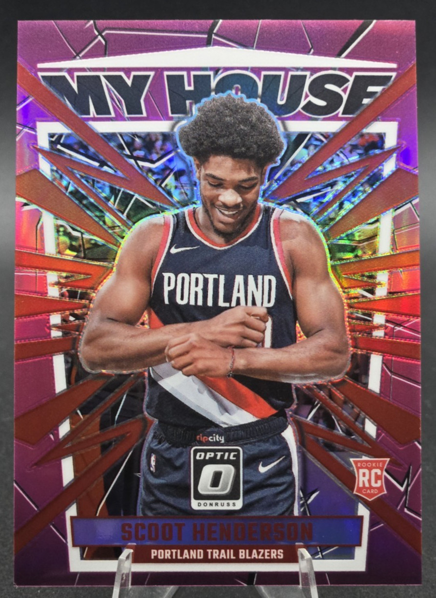 2023-24 Panini Donruss Optic Scoot Henderson My House Rookie RC Pink Prizm /25