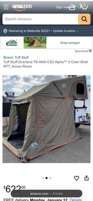 Tuff Stuff Alpha II Clam Shell Rtt Annex Room Olive TS-ANX-CS2