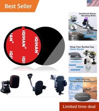 Adhesive Dashboard Pad Mounting Disk for Suction Cup Phone Mount, Heat Resist...