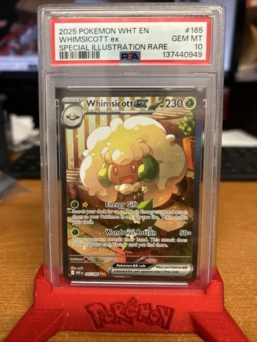 2025 Pokemon Whimsicott ex White Flare SIR Holo 165/086 PSA 10
