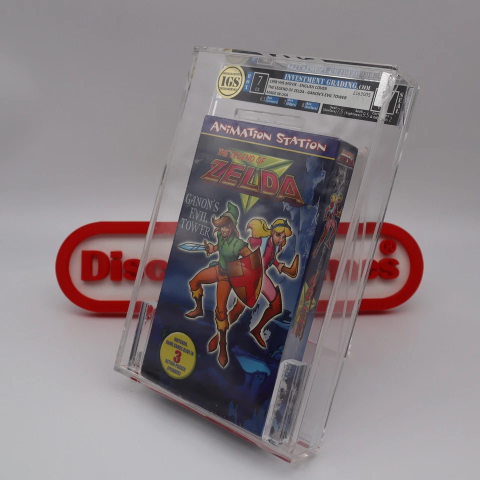 THE LEGEND OF ZELDA: GANON'S EVIL TOWER - IGS GRADED 7 BOX & 6 SEAL -Sealed VHS! - Image 4 of 4
