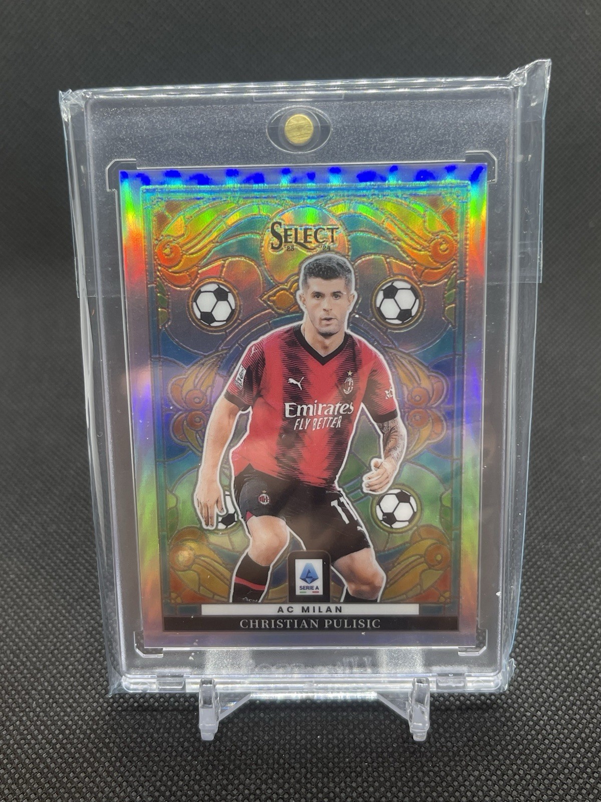 2023-24 Serie A Select - Christian Pulisic Stained Glass AC Milan