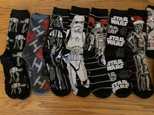Men's Star Wars 15 Days of Christmas Socks - 15 pairs of socks Size 6-12 NEW