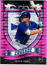 2021 Panini Chronicles - Crusade Kyle Isbel #24 Pink Pulsar (RC)