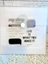 Close To My Heart Discontinued "My Story" Acrylic Cling Stamps Set