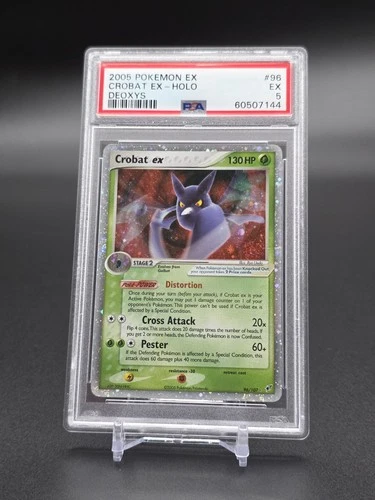 Crobat EX #96 - 2005 POKEMON EX DEOXYS -HOLO PSA 5 *SWIRL*