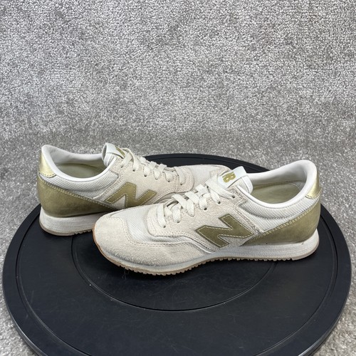 New Balance Shoes Womens Size 6 B 620v2 Beige Gold Salt Leather Running Sneakers - Picture 7 of 10