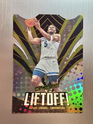Anthony Edwards 2023-24 Panini Revolution Liftoff! Die-Cut #2 Timberwolves