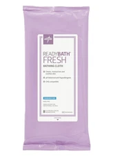 ReadyBath Fresh Cloths - 8 Count, Soft Disposable Bathing Wipes