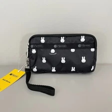 Lesportsac Large Miffy 3zipper Wristlet Wallet  NWT