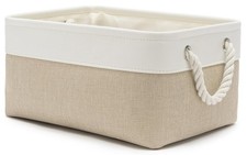 13.8x9.8x6.7 Inch Fabric Small Storage Bins with Handles 1 Pack  Foldable St...