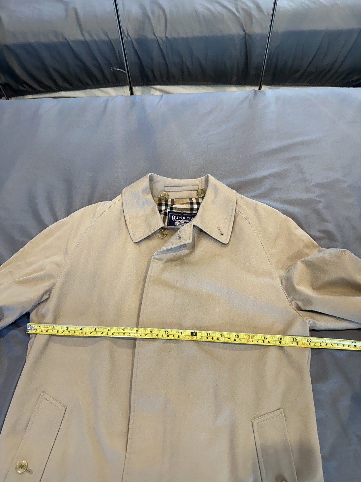 Burberrys Vintage Trench Coat Nova Check with removable Wool Liner 90s Size 46R image 10