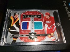 2007-08 Artifacts Tundra Tandems Red TTWP Tiger Williams Probert Dual Patch 2/10