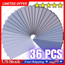 36 PCS Sandpaper 1500 2000 2500 3000 5000 7000 High Grit Wet and Dry Sandpaper**