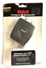 RCA CRF907FD Compact RF Modulator Allows DVD Players / NEW