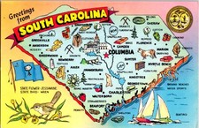 State Of South Carolina SC : MAP SCENE a/24 BE5101