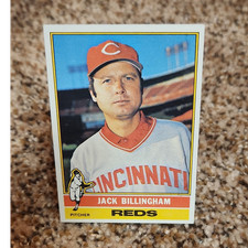 Topps 1976 Topps Jack Billingham Cincinnati Reds Baseball Trading Card #155