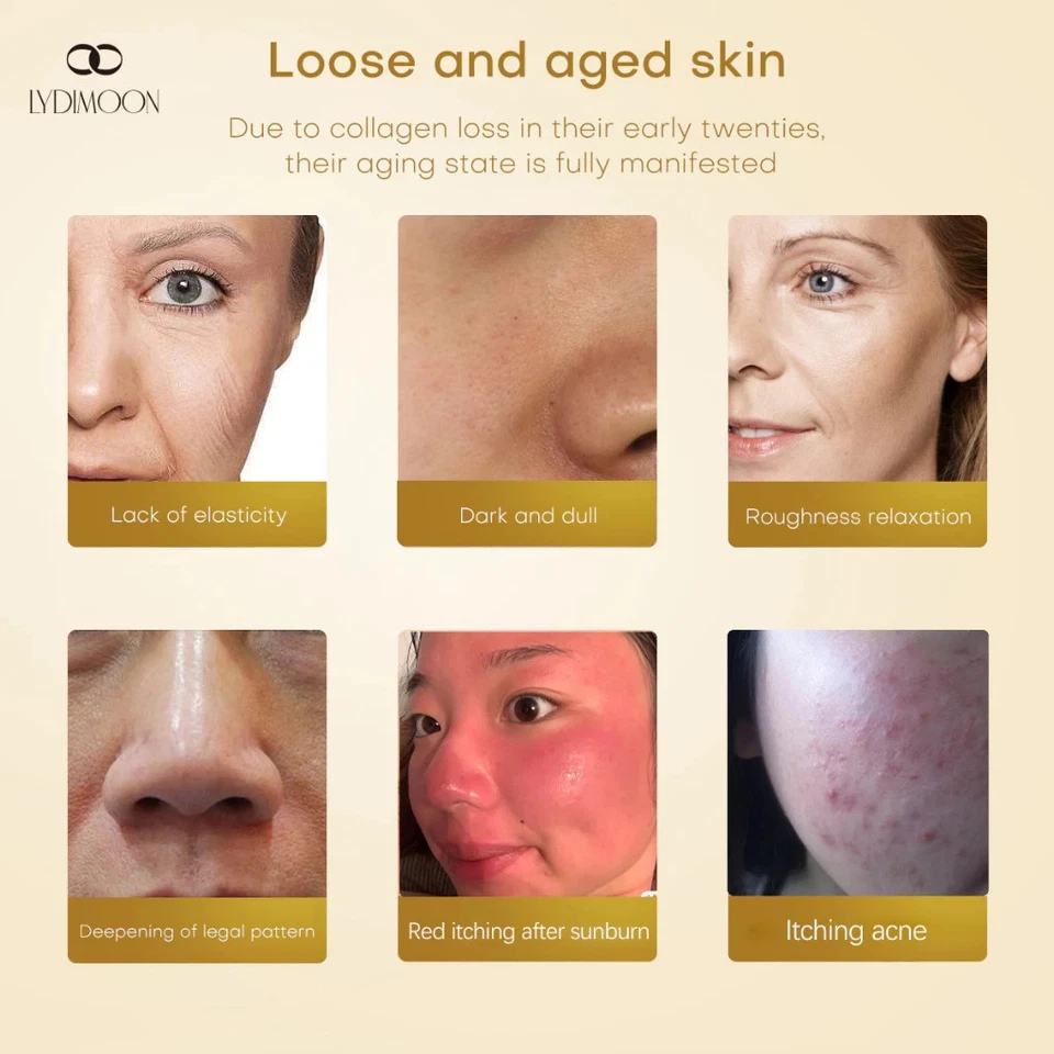 60pcs Anti-Wrinkle Collagen Face Mask Moisturizing Anti-Aging Repair Brightening - Image 4 of 4