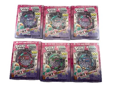 6x Sticki Rolls FULL SET Collection Series 2 Wearable Shareable Sticker Bracelet
