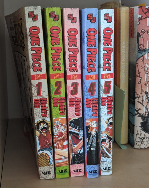 One Piece Manga Volumes 1 - 5 English Version